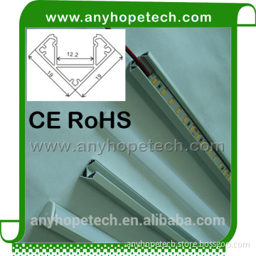 Opal matte polycarbonate diffuser LED Extrusion corner mount slim